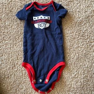 All-American Boy onesie. 6 mo.